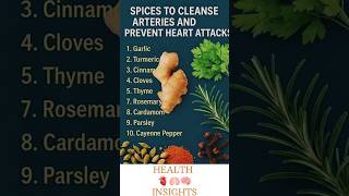 "Top 10 Spices to Cleanse Arteries and Prevent Heart Attacks! 🌿🔥"#shorts#ytshorts#ytshorts.