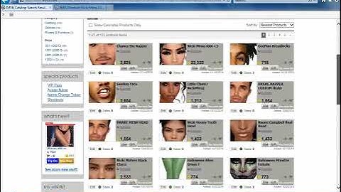 Nicki Minaj Mesh Head Imvu