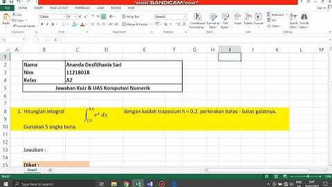 Integral Kaidah Trapesium - Komputasi Numerik