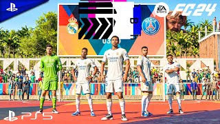 FC 24 - Real Madrid vs PSG Ft. Mbappe, Bellingham, Vinicius Jr, | Volta Football | PS5™ [4K60]