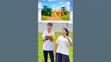 Grote en kleine graafmachines #shorts