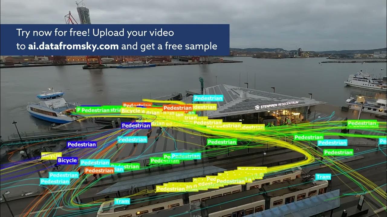 Ferry and public transportation hub traffic analysis with TrafficSurvey