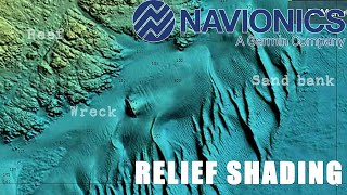 Navionics Relief Shading - how to set up and find fishing hotspots on app and fishfinder screenshot 3