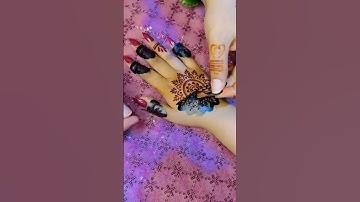 So simple and beautiful mehndi stencils design #stencils