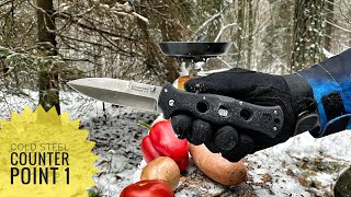 Нож Cold Steel Counter Point 1 тест по продуктам / test