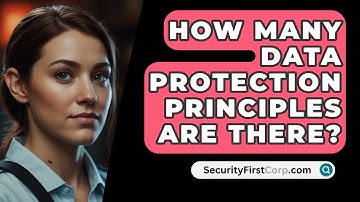 How Many Data Protection Principles Are There? - SecurityFirstCorp.com