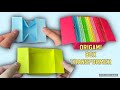 Origami box transformerback to school paper craft and desk organizerdiy organizer box 