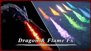 Dragonflame & Flamethrower FX niagara showcase | Unreal Engine