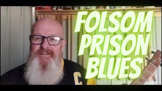 How to play Folsom Prison Blues on three string box guitar