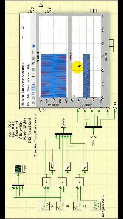 Open Loop Three Phase Inverter With Plecs Program - YouTube