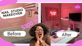 DIY Nail Room Makeover on a Budget | Step-by-Step Transformation!