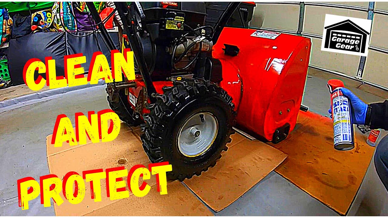 Clean  Shine and Protect Your Snowblower  Cheap  Easy and Effective Westminster