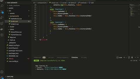 undo redo functionality in vue