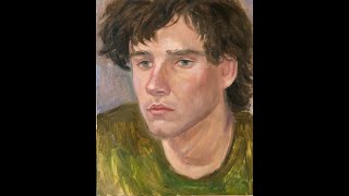 How to paint alla prima oil painting portrait