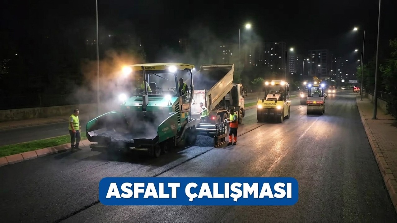 Büyükşehir’den, Kerkük Bulvarı’nda 14 Milyon TL’lik Asfalt Çalışması