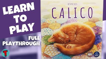 Calico Board Game | Learn to Play | Full Solo Playthrough | Totally Tabled