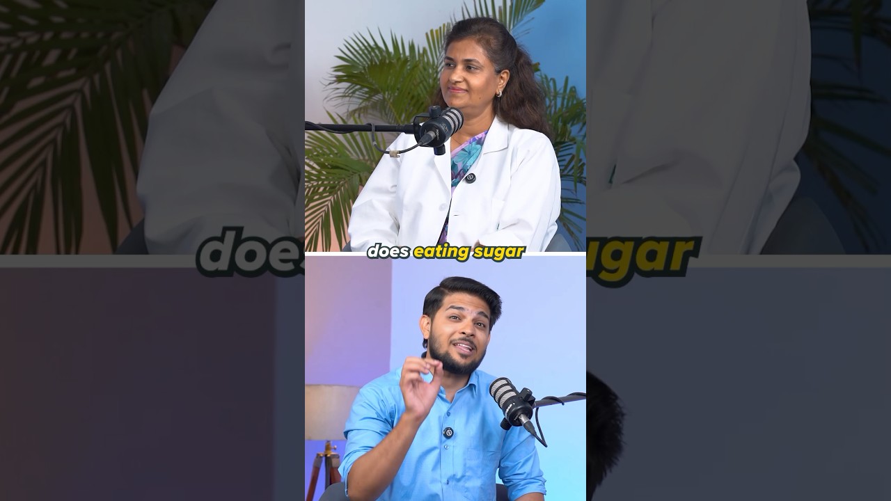 Does eating sugar cause DIABETES? 🩸👩🏻‍⚕️ #doctortalks #podcastclips #healthpodcast #diabetes