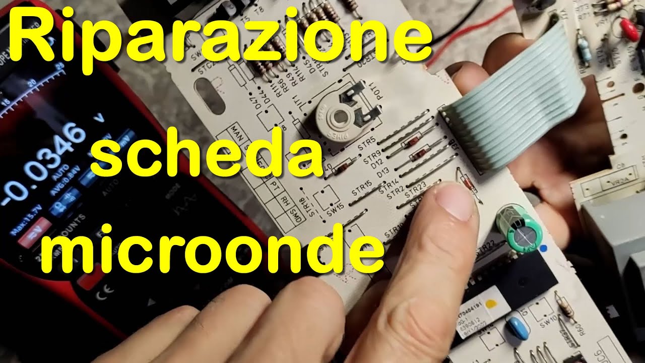 Riparazione scheda forno microonde 〰