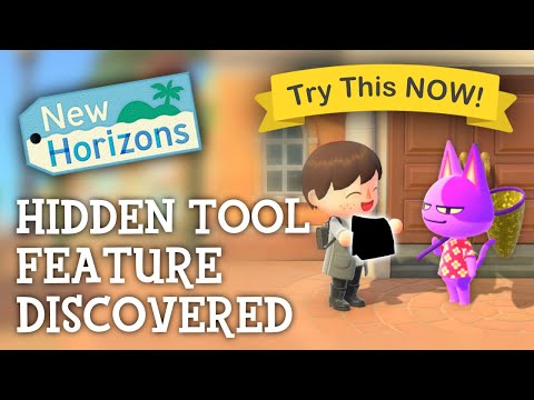 Animal Crossing New Horizons - HIDDEN TOOL FEATURE Discovered