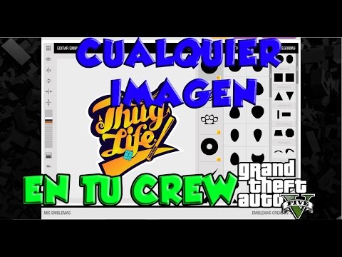 COMO PONER CUALQUIER IMAGEN COMO EMBLEMA DE CREW | GTA 5 VERSION 1.37 -  YouTube