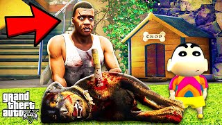 Did FRANKLIN KILL CHOP in GTA 5 ? | SHINCHAN and CHOP