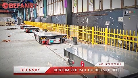 Industrial RGV Electric Transfer Cart,12T Rail Transfer Trolley With Turntable