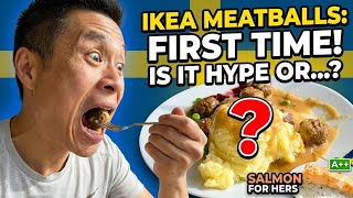I Tried IKEA Meatballs For The First Time... (Worth The Hype?) 