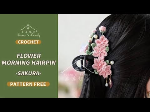【EN2755】Flower Morning Hairclip Tutorial_Cherry Blossom | Botanical Sensations Series|Susan's Family