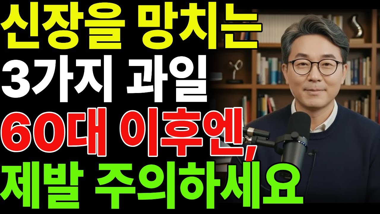 신장을 무너뜨리는 최악의 과일 3가지 vs 죽어가는 신장 살리는 기적의 과일 3가지! 제발! 이 과일은 절대 먹지 마세요! | 만성신부전 |신장 | 신장건강 | 노후건강 |