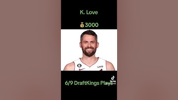06/9 DraftKings plays! #dfs #nbadraftkings #DraftkingsDFS