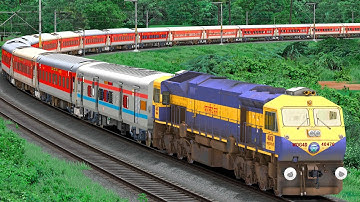 TRAINS HIGH SPEED CROSSING IN CURVED RAIL | BUMPY RAILROAD | Train Simulator | Railwork | NTG GAMING