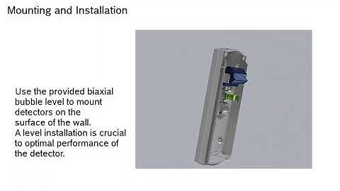 Motion Detectors - Mounting and Installation