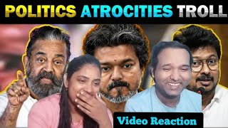 Kamal & Udhaynidhi Vs Vijay Politics Atrocities Troll Video Reaction🔥😁😝🤣 | Today Trending 