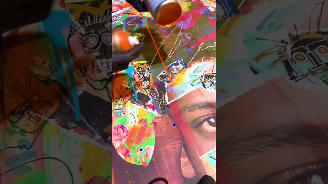 Mixed Media Collage Art Process 🎨🖼 