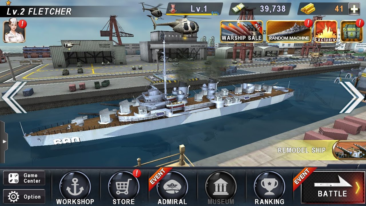 WARSHIP BATTLE 3D mod apk gameplaywarship warships warshipbattle 