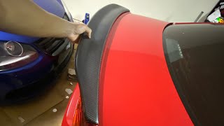Cortex EBC Install | MK6 Jetta Carbon Fiber Wing Unboxing