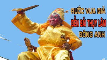 rước vua giả 2017 ở đền sái, xã thụy lâm