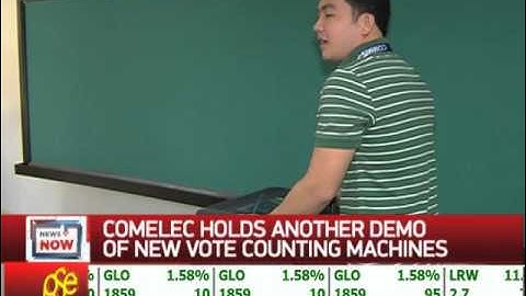 Comelec holds demo of new vote-counting machines