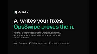 OpsSwipe: fix production from your phone, and prove it worked (RevenueCat Shipaton 2026)