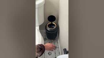 This motion sensor trash can is a game-changer! #motionsensortrashcan
