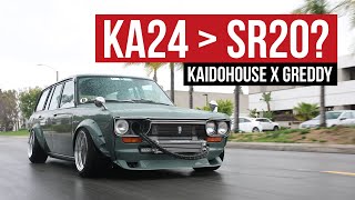 450+hp Turbo KA24-Swapped Datsun 510 Wagon: GReddy X Kaidohouse