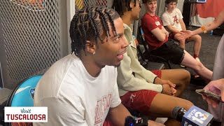 Latrell Wrightsell Jr. on health status and appreciation for Alabama's training staff and teammates