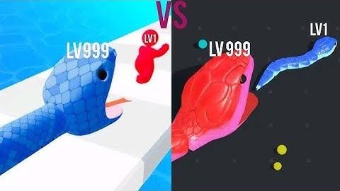 "Snake Run Race vs Snake Clash IO – Full Gameplay Comparison! 🐍⚔️"