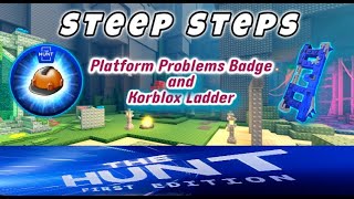 Steep Steps | How to get Platform Problems badge and Korblox Ladder | The Hunt #roblox #steepsteps