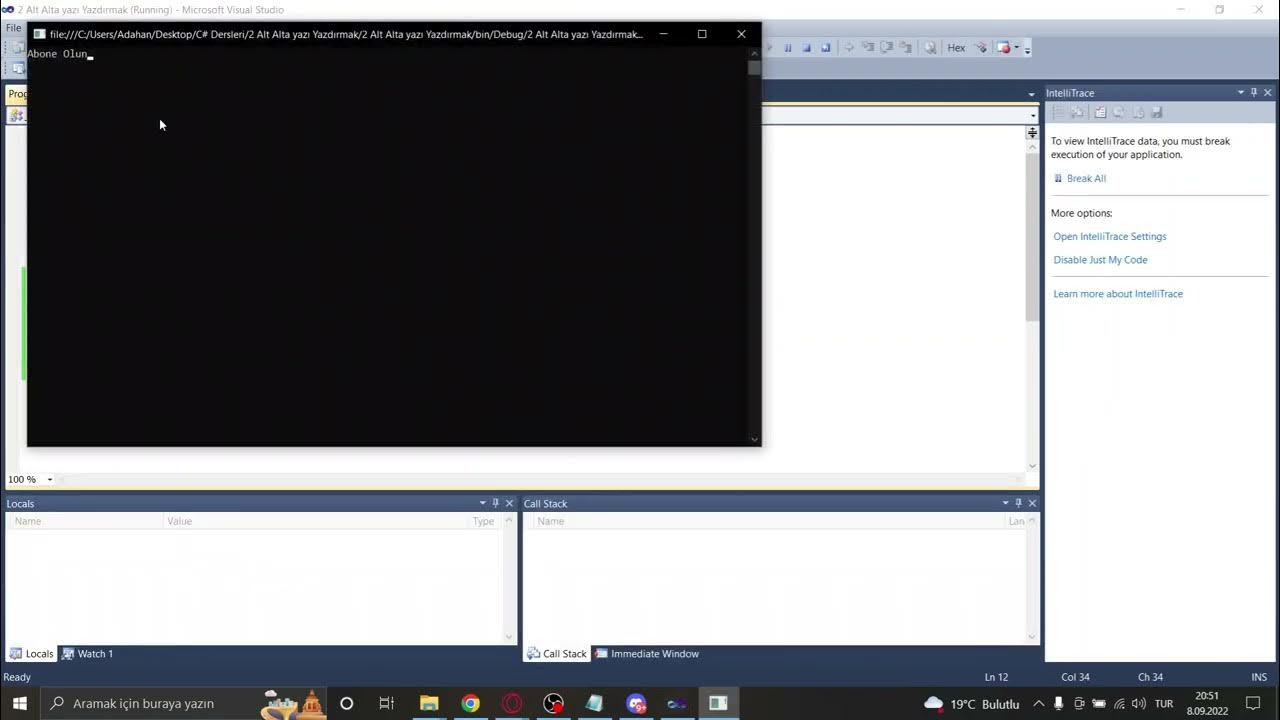 Console WriteLine Kullanımı Alt alta yazdırmak c# - YouTube