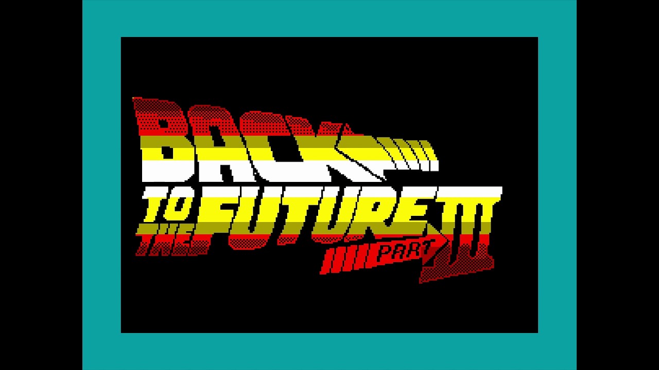 Back to the Future Part III (ZX Spectrum) – Écran-titre (128k