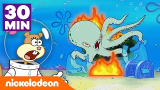 SpongeBob | 30 Menit dari Rumah Pohon Sandy HANCUR! | Nickelodeon Bahasa