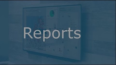 Webdashboard: Reports