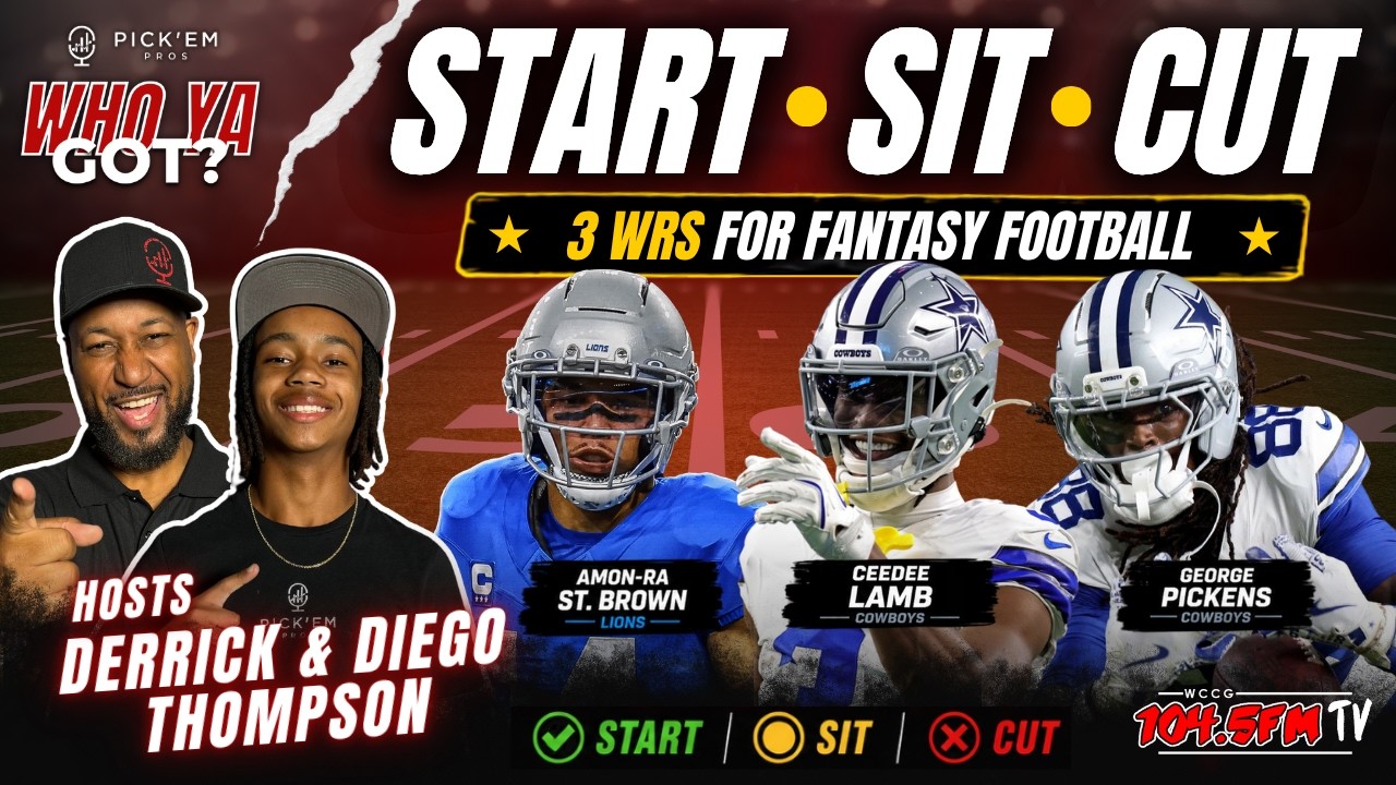 START, SIT, CUT: CeeDee Lamb, Amon-Ra St. Brown & George Pickens | Fantasy Football Debate 🔥