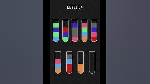 Water sort puzzle level 54